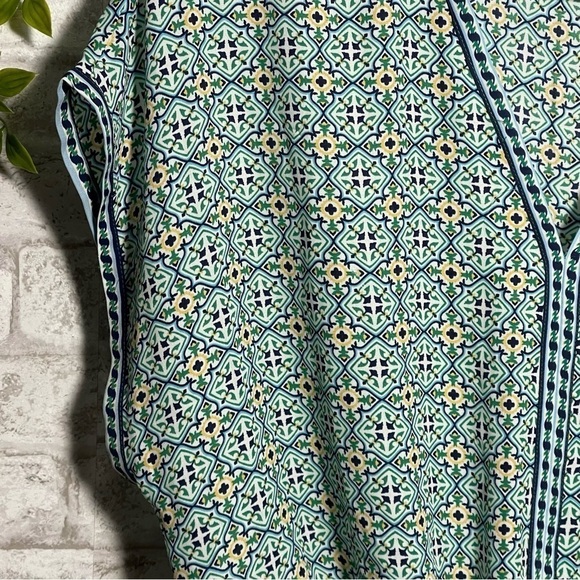 FUN Pattern Print Colorful Oversized Coverup Blouse - Picture 4 of 5